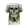 2025 Verano Ropa Estampada Digital Camiseta Hombre Ropa Europea y Americana Casual Tendencia Urbana Camiseta Holgada de Pareja para Hombre y Mujer