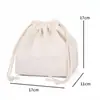 ~Bolsa de Lona com Cordão Bolsa Feminina Bolso Embutido Bolsa com Cordão para Armazenamento de Carro Bolsa de Maquiagem Lavável