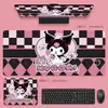 Alfombrilla de ratón linda, extragrande y engrosada, almohadilla para teclado de computadora de escritorio de oficina, alfombrilla de juego de e-sports Kuromi de anime al por mayor