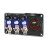 Cargador rápido para teléfono móvil de 66W interruptor combinado de control de potencia para camión de vapor de habitación modificación de panel 12V24V Tipo-C