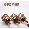Adornos para Botelleros Personalizados Gabinete de Vino Botellero Madera Maciza Estante de Exhibición Pequeño para el Hogar Rejillas Botellero Botella de Vino