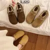 Zapatos Birkenstock Originales de Cuero con Suela Gruesa Totalmente Cerrados para Mujer Invierno Acolchados Gruesos Cálidos Slip-on Botas de Nieve Zapatos de Algodón con Piel