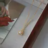 Collar de perlas de vidrio de doble capa, moderno y elegante, popular en línea, colgante de perla de agua dulce con forma de guisante, gargantilla de cadena de alta gama