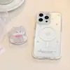 Soporte Magnético Suave y Lindo de Gato 16Promax Transparente Funda para Teléfono Móvil Iphone17 Adecuado para 14 Anticaídas 11 Original 18