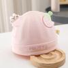 Chapéu de coelho fofo para outono e inverno, chapéu para bebê recém-nascido, chapéu de algodão para moleira 0-3 meses, chapéu para bebê recém-nascido