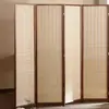 Madera Maciza Tiras de Bambú Tejido de Bambú Pantalla para Jardín de Infancia de Niños Entrada Plegable Móvil Biombo Sala de Estar Dormitorio Hotel Partición