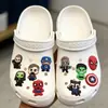Série de Desenhos Animados Superman Charms para Sapato Clog Borracha Macia de PVC Acessórios para Sapato Clipes Decorativos em Estoque Fabricante