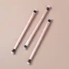 Pincel de Maquillaje de Doble Extremo con Tubo de Aluminio Completo del Fabricante, Pincel para Sombras de Ojos, Pincel para Sombras de Nariz, Pincel Iluminador, Pincel Difuminador, Pincel para Cejas, Pincel para Labios, Pieza Única