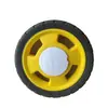 Gran Venta Ruedas de Goma Huecas para Cortacésped de 7 Pulgadas Carrito Aspersor Manual de Jardín Ruedas Giratorias con Núcleo de Plástico Ruedas para Carrito de Empuje y Tracción