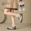 Zapatos de Mujer Gongyang 2026 Otoño/Invierno Versátiles Forrados de Felpa Engrosados Piel Genuina Cálidas Botas de Nieve Zapatos Deportivos Casuales para Mujer