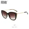 Mosu 39012 Nuevas Gafas de Sol de Moda Europeas y Americanas, Gafas de Sol Metálicas de Moda para Mujer, Comercio Exterior Transfronterizo al por Mayor