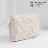 Bolsa de Maquiagem Pequena Floral Acolchoada Transfronteiriça Grande Capacidade Bolsa de Armazenamento de Alta Qualidade Bolsa de Mão Portátil