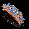 Presilha de Cabelo com Strass Estilo Coreano para Mães, Presilha de Mola com Strass, Presilha de Rabo de Cavalo Cravejada com Cristal, Piranha para Parte de Trás da Cabeça de Mulheres de Meia-Idade, Presilha Superior