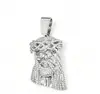 Popular Transfronterizo Europeo y Americano Aleación de Zinc Hip-Hop Retro Vintage Retrato de Cabeza Completo Diamante Brillante Colgante Grande Cadena Cubana Collar Colgante