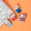 Ins estilo desenhos animados bonito broche acrílico urso coelho crachá roupas saco acessórios pequenas joias atacado
