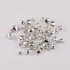 Campanillas de hierro doradas y plateadas de 6-14 mm, campanillas pequeñas de una sola cuerda, campanillas de boca plana, accesorios para decoración navideña DIY