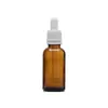 Botella de aceite esencial marrón de 10 ml, solución madre de esencia oscura marrón se embotella por separado, botella vacía de 30 ml, botella portátil para mezclar cosméticos