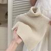 Suéter de cuello alto para niños, suéter grueso de invierno, suéter de punto para niños y niñas, parte superior interior suave y cálida.