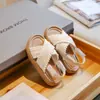 Sandalias Niña Niños Trenzadas Calzado Playa Seaside 2024 Niñas Pequeñas Suela Suave Estilo Princesa Zapatos Casuales Bebé Pedrería