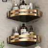 Estante de baño de aluminio espacial, toallero de pared, estilo de lujo ligero, no requiere perforación, para almacenamiento de toallas de baño, inodoro y de mano
