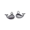 19X15Mm 0.96g Aleación de Plata Antigua Accesorios para Joyería Colgante de Ballena Retro DIY