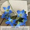 2026 Novo Modelo Série Azul Flores Artificiais para Casamentos, Flores de Seda Azul Neblina, Arranjos Florais para Hotéis e Residências