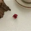 Grampo de Cabelo Vermelho Feminino Verão Franja Lateral Presilha Laço Presilha Bico de Pato Elegante Presilha Contínua Presilha para Pegar Cabelo Quebrado Acessório de Cabeça