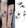 Pegatinas de Tatuaje Temporales de Hierbas Frescas de Mariposa Impermeables para Mujeres Larga Duración Sensación de Alta Gama Sin Reflejos a Base de Jugo para Brazo, Clavícula, Costado de la Cintura, Abdomen