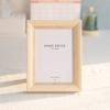 Oferta Especial Aniversario de Bodas Marco de Fotos de Madera Maciza Mesa Venta al por Mayor Registro Foto de Boda Foto de Identificación Nuevo Regalo de Boda Dorado