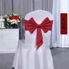 Funda Elástica Floral para Silla sin Atar con Lazo, Universal Engrosada para Hotel Banquete Boda