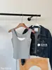 Elegante Chaleco de Dos Piezas Falsas con Hombros Anchos para Mujer, Top Sencillo y Cómodo sin Mangas, No Necesita Ropa Interior Adicional