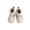 Botas Peludas para Bebé Niña Zapatos de Algodón Forrados de Felpa para un Año Botas de Nieve Invierno Nuevas Botas Cortas Cálidas de Lana de Cordero Botas para Niños