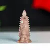 "Ornaments da Torre Wenchang de Cristal Natural Preenchidos com Resina" Mesa Estudo Resina Cristal Torre Wenchang