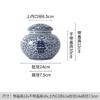 Jarrón de Porcelana Azul y Blanco de Jingdezhen Nuevo Jarrón Antiguo Chino Porcelana Hecha a Mano Tarro de Almacenamiento con Palabra Feliz Adornos Antiguos para Estante de Sala de Estar