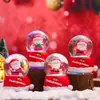 Mini Bola de Cristal Papai Noel Brilhante Pequena Bola d'Água Ornamento Criativo para Mesa Novo Produto Transfronteiriço Venda Quente Presente