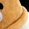 Chapéu de pelúcia de urso fofo e quente de desenho animado para outono e inverno, chapéu de pescador de urso marrom pequeno, doce, combina com tudo para o rosto de meninas
