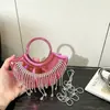Bolso Pequeño con Borla 2026, Bolso de Noche de Comercio Exterior, Bolso de Hombro, Bolso Cruzado para Labial, Bolso de Noche Transfronterizo para Mujer