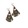 Pendientes antiguos con borlas y cuentas de gotas de agua, estilo étnico, con personalidad, estilo cortesano, ligeros, lujosos y de alta gama.