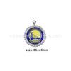 Pingente Diamante Redondo Nbl Basquete Pingente Golden State Warriors Colar Pingente Equipe de Basquete Fabricante Spot