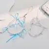 Miçanga de Concha Minimalista Nicho Corrente de Celular Lanyard Ccd Alça Anti-Perda para Câmera Pingente Chaveiro Tecelagem Manual