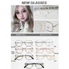 Celebridad de Internet Moda Retro Hermoso Armazón de Lentes Aleación Montura Completa para Hombres y Mujeres Amazon Europeo y Americano 73011