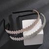 Hebilla de cabeza de aleación con incrustaciones de diamantes, diadema con diamantes de imitación, nueva diadema de diamantes hecha a mano, accesorios para el cabello de lujo ligeros de alta calidad, anillo para el cabello de princesa