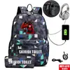 Nueva Mochila Escolar de Algodón de Azúcar con Impresión de Dj Marshmello para Estudiantes con Candado Mochila de Dibujos Animados Estuche para Lápices Moderno