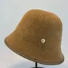 Sombrero de Cubo Liso de Moda de Gama Alta para Mujer, Versión Coreana, Circunferencia de Cabeza Grande, Sombrero de Pescador Versátil Adelgazante, Cálido y Resistente al Frío
