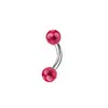 Comercio electrónico transfronterizo popular Shambhala recubierto completamente de diamantes ceja uña uña de labio hilo varilla curva joyería para perforación fabricante en stock