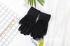 Guantes de punto gruesos y cálidos con patrón de piña para hombre, con tapa trasera para pantalla táctil, guantes para teléfono con forro de terciopelo fijo, venta al por mayor del fabricante
