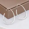 Aretes Ovalados, Accesorios de Oreja de Mujer Modernos y Elegantes, Aretes Sencillos Estilo Retro de Hong Kong, Aretes Exagerados Grandes Únicos Europeos y Americanos para el Verano
