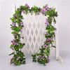 Simulación de vid de rosa, flor falsa de plástico, vid de hoja verde, planta de flor, vid de boda, decoración del hogar, vid de flores al por mayor