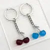 Pendientes Colgantes de Aleación Acrílica de Cereza de Cristal 3D para Hacer Manualidades Transfronterizos, Collares, Llaveros, Accesorios de Joyería