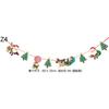 Decoraciones navideñas, banderas navideñas colgantes, decoración navideña, pancarta navideña, decoración para fiestas, papel, dibujos animados, flores navideñas colgantes, banderas